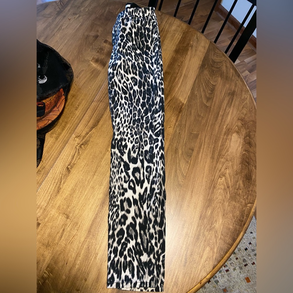 7 For All Mankind Giambattista Valli Leopard Jeans